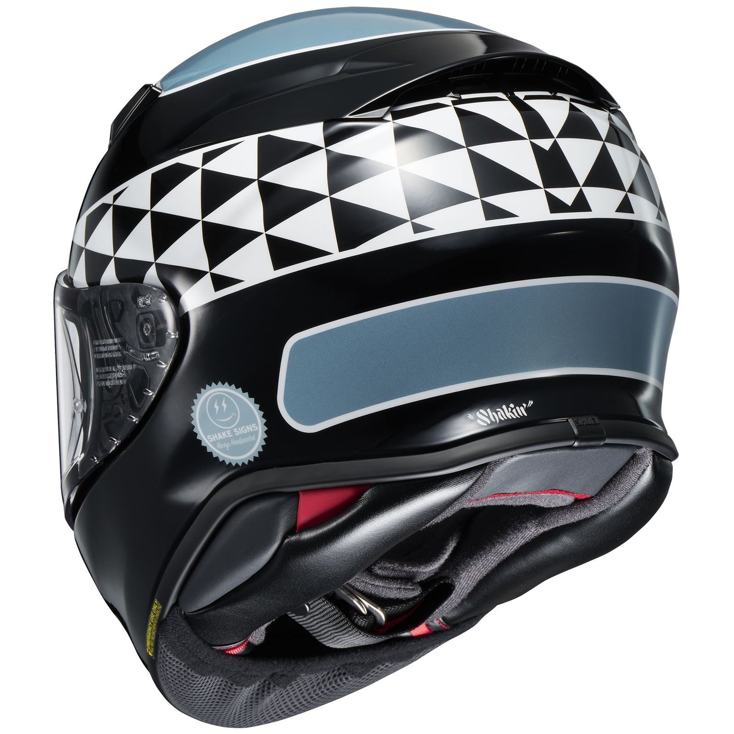 Shoei RF-1400 Shakin' Speed Helmet - TC-2 Black/White/Light Blue_1443790