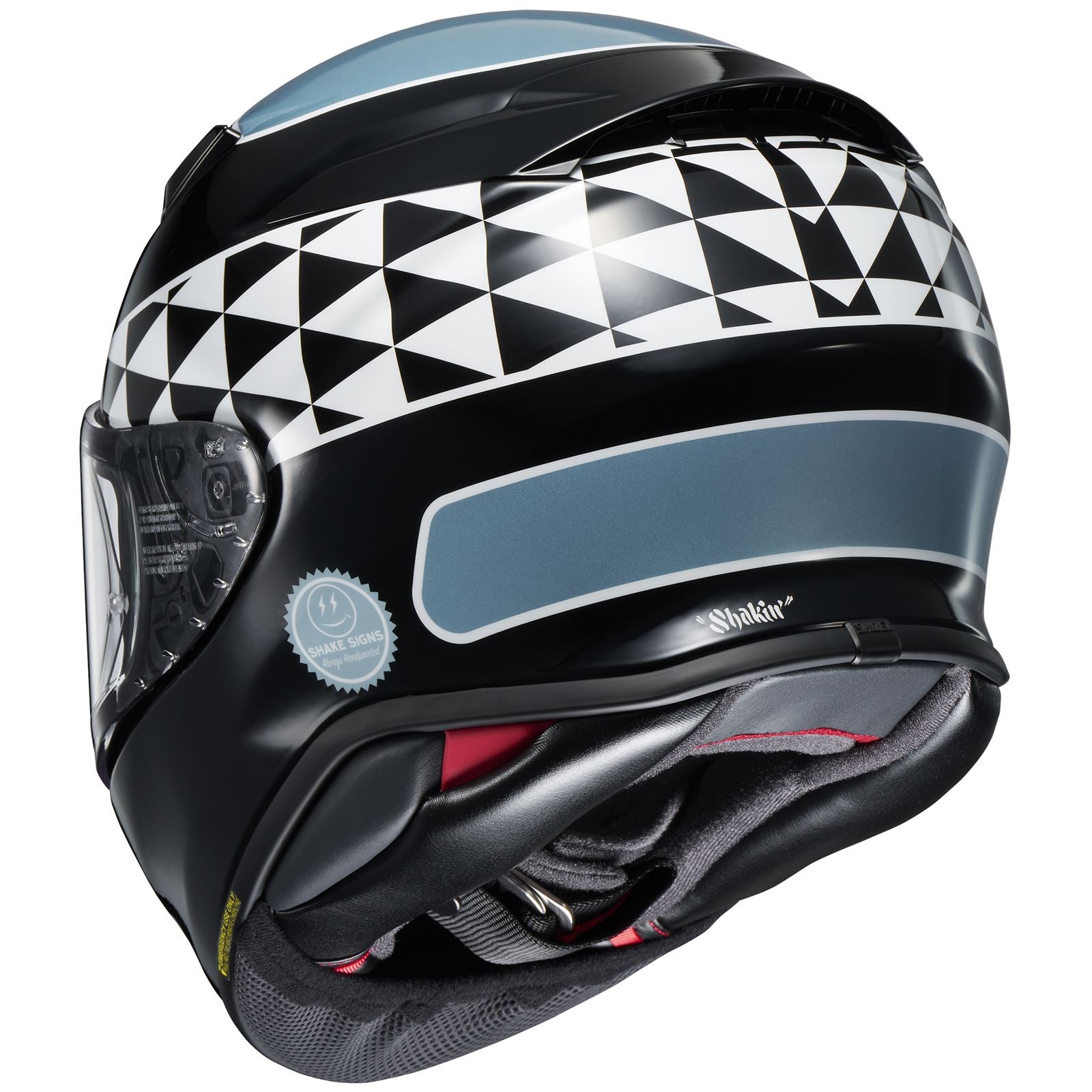 Shoei RF-1400 Shakin' Speed Helmet - TC-2 Black/White/Light Blue_1443790