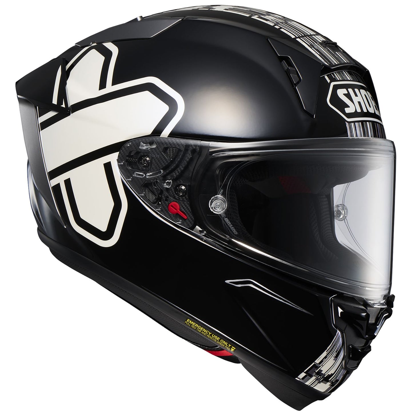 Shoei X-15 Cross Logo Helmet - Black/White - TC-5_1440724