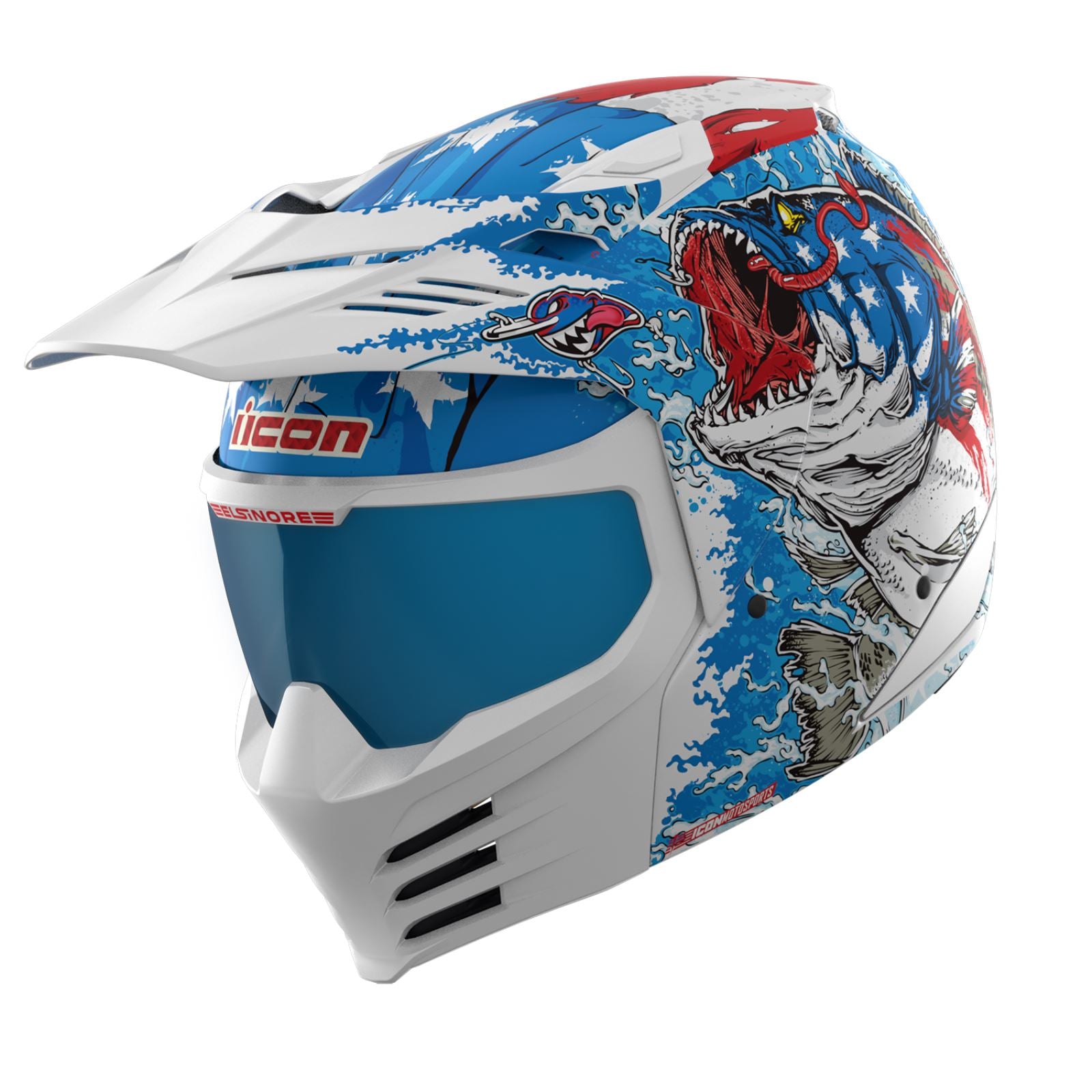 ICON Elsinore™ Helmet - American Basstard - Blue - XS [MPN: 0104-3272]_1394771
