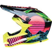 Moose Offroad Youth F.I. Helmet - Vaporwave - MIPS® - Black/Pink/Yellow - Medium 0111-1615_1398278