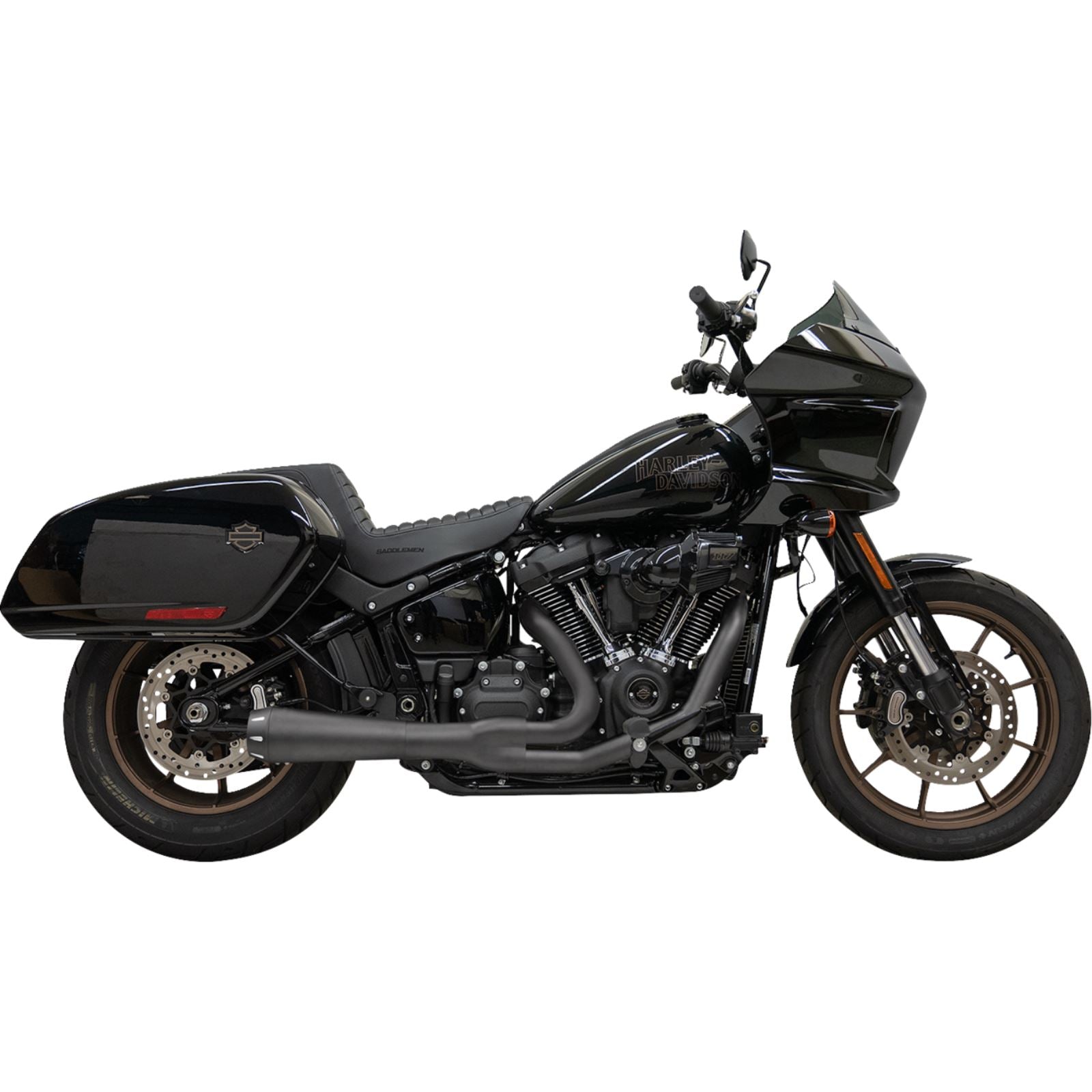 Bassani Manufacturing 2-into-1 Road Rage III Exhaust System - 49-State - Black [MPN: 1S81RBE]_1398336