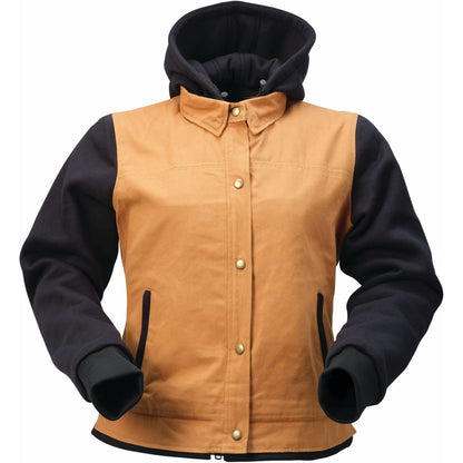 Z1R Women's Jayrod Leather Jacket - Black/Tan_1395113