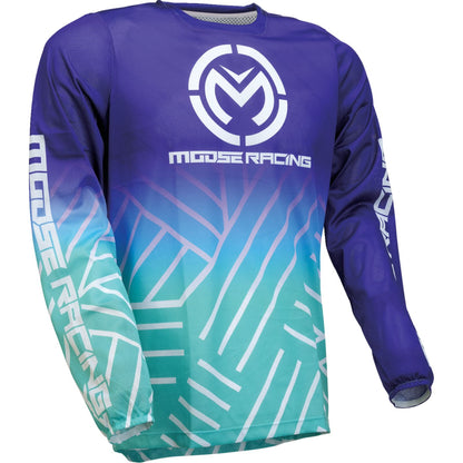Moose Offroad Sahara Jersey - Purple/Turquoise_1395500