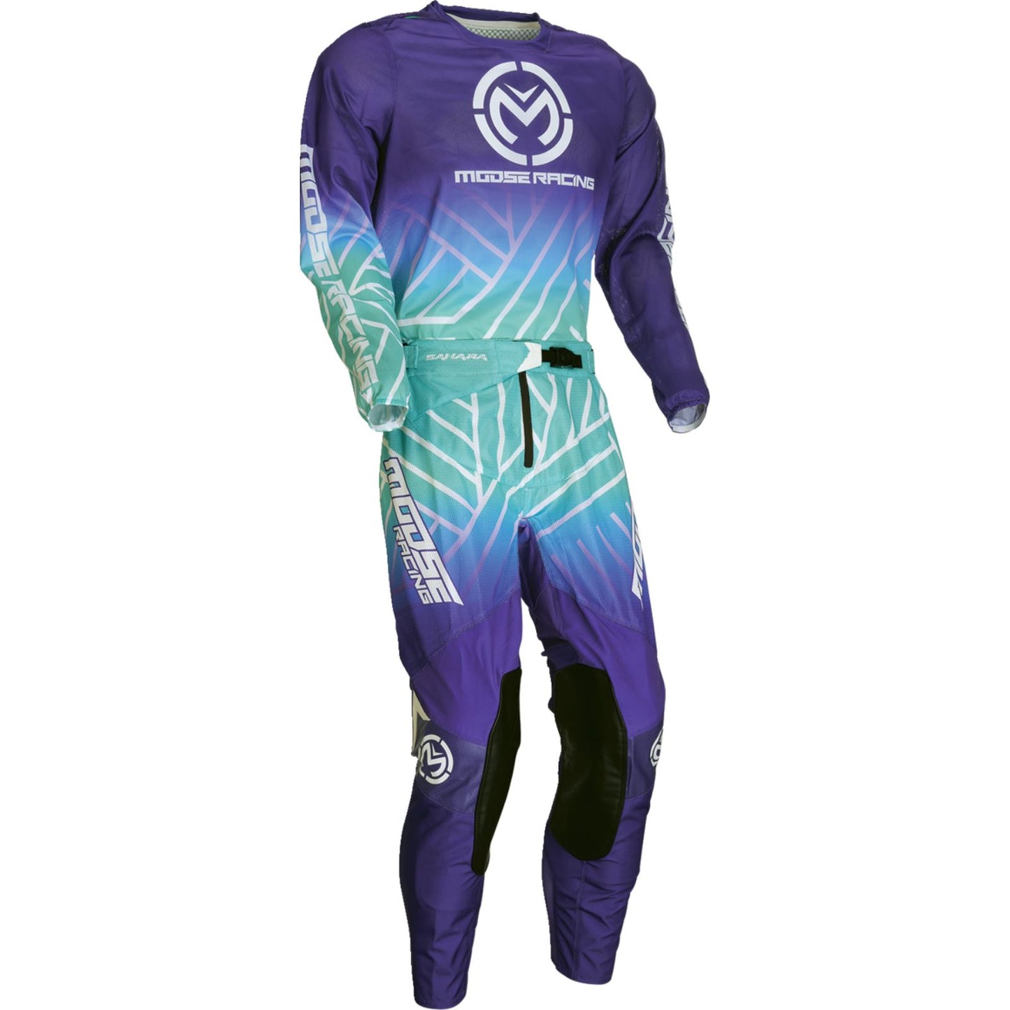 Moose Offroad Sahara Jersey - Purple/Turquoise_1395501