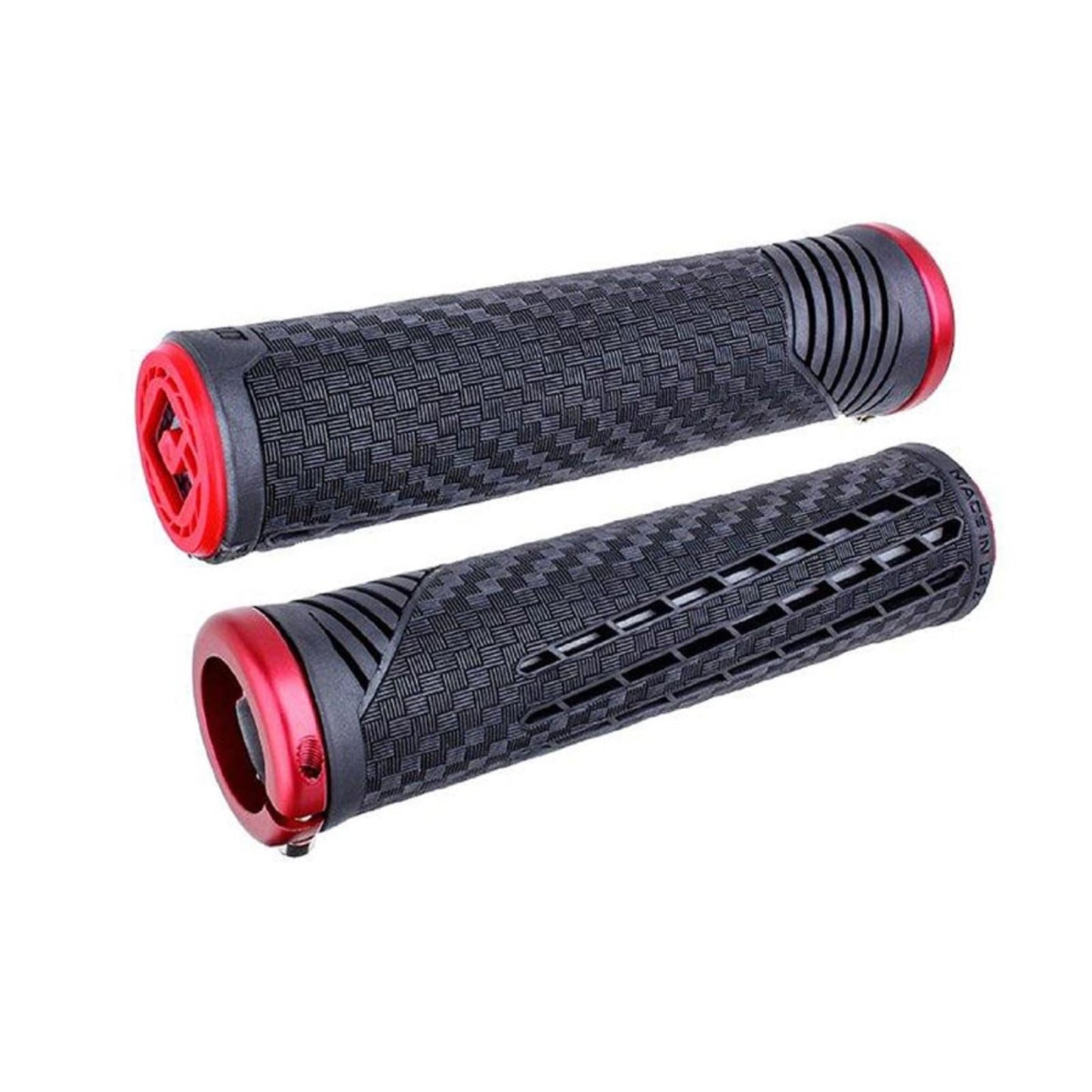 ODI CF Grip v2.1 Grips  135mm  Pearl Black/Red  Pair [MPN: F35CFBR-R]_1404111