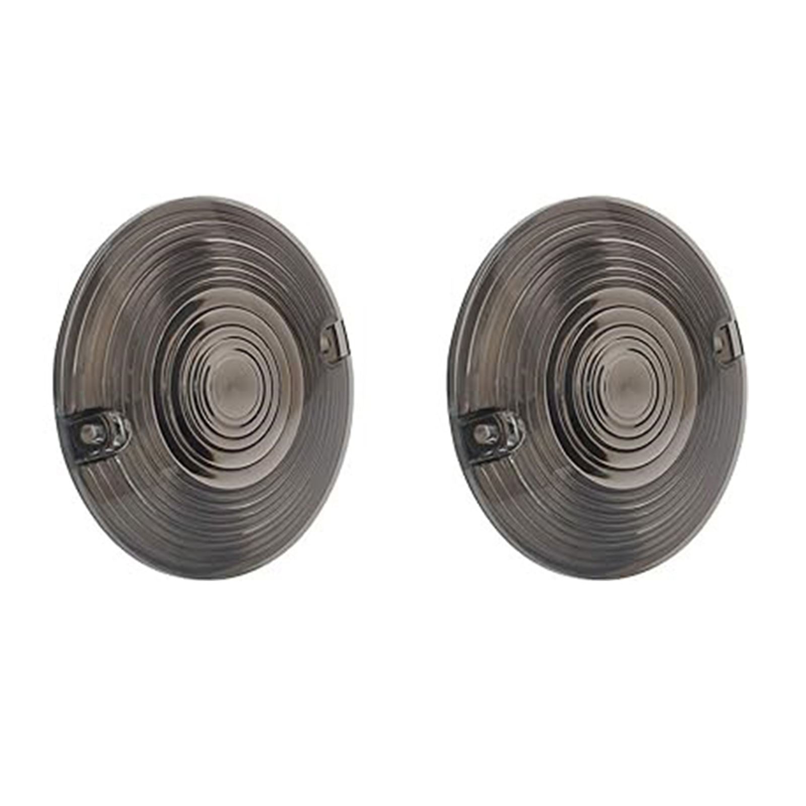 Kuryakyn Front LED Turn Signal Conversion - 3-1/4" Flat - Smoke Lens 4829_1396587
