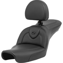 Saddlemen Roadsofa™ Seat - with Backrest - Black/Black Stitching FXD '96-'03 896-04-187BR_1397306
