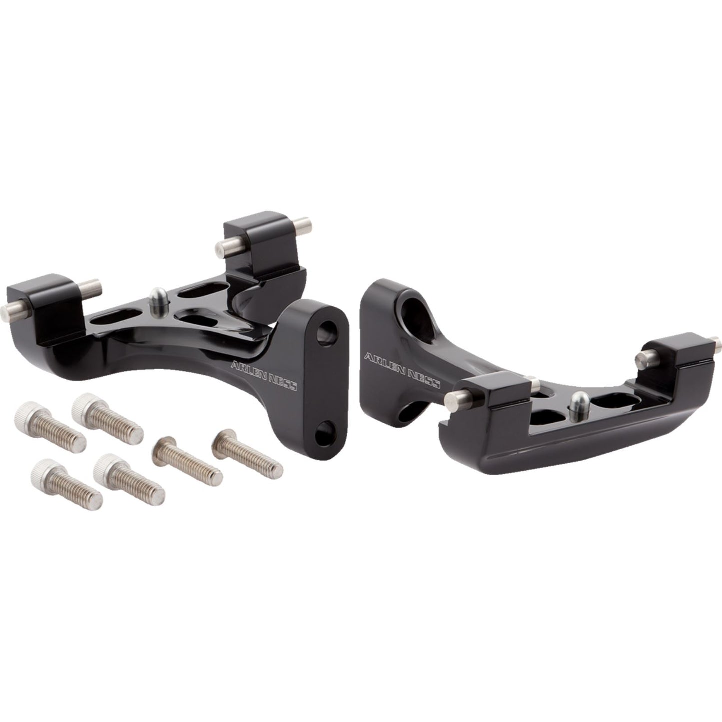 Arlen Ness Forged Passenger Floorboard Mounts - All Black 410-032_1397277