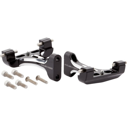 Arlen Ness Forged Passenger Floorboard Mounts - Black 410-033_1397279