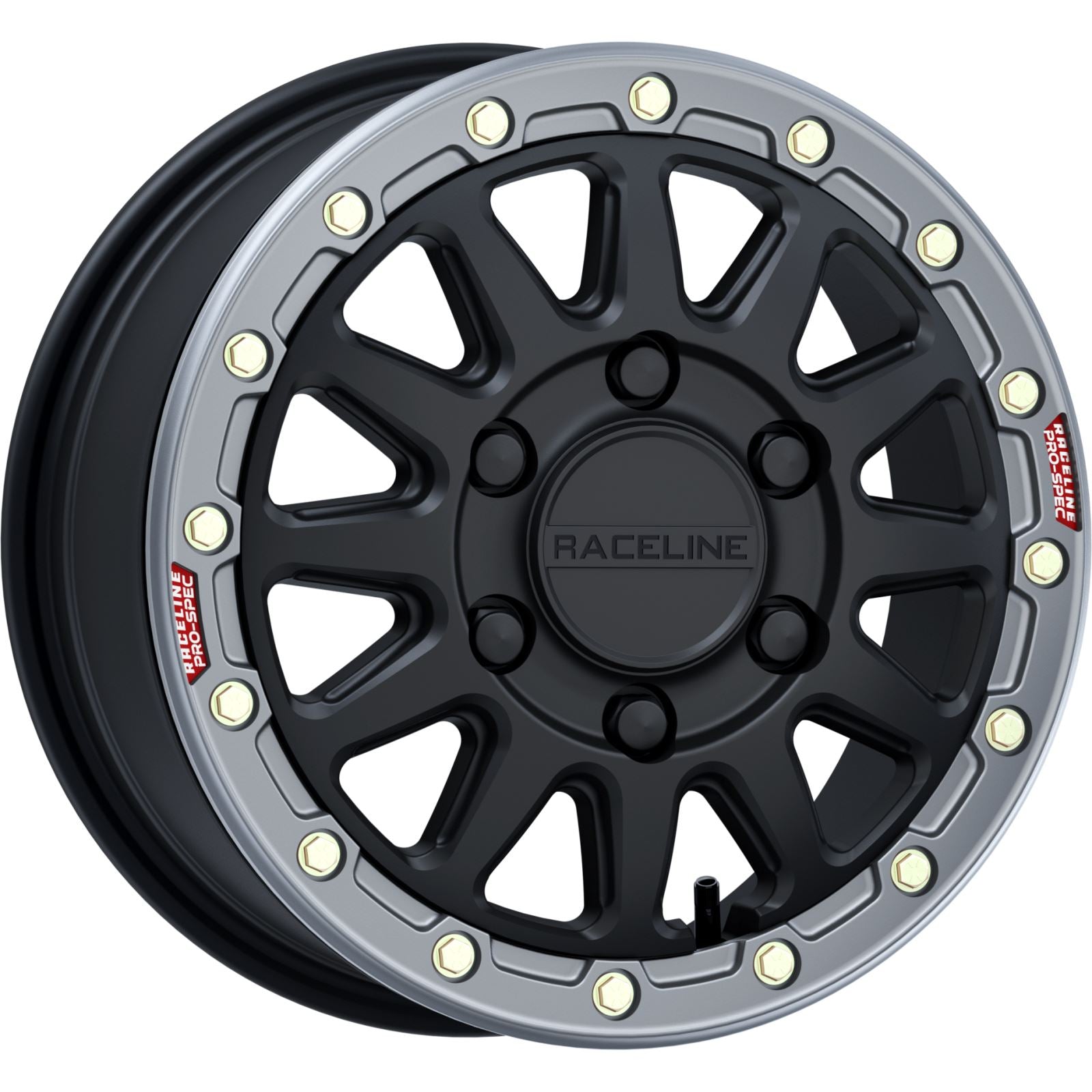 Raceline Wheel - Alpha - Front/Rear - Black/Metal Ring - 15x6.5 - 6/139.7 A14BG56560+74_1404157