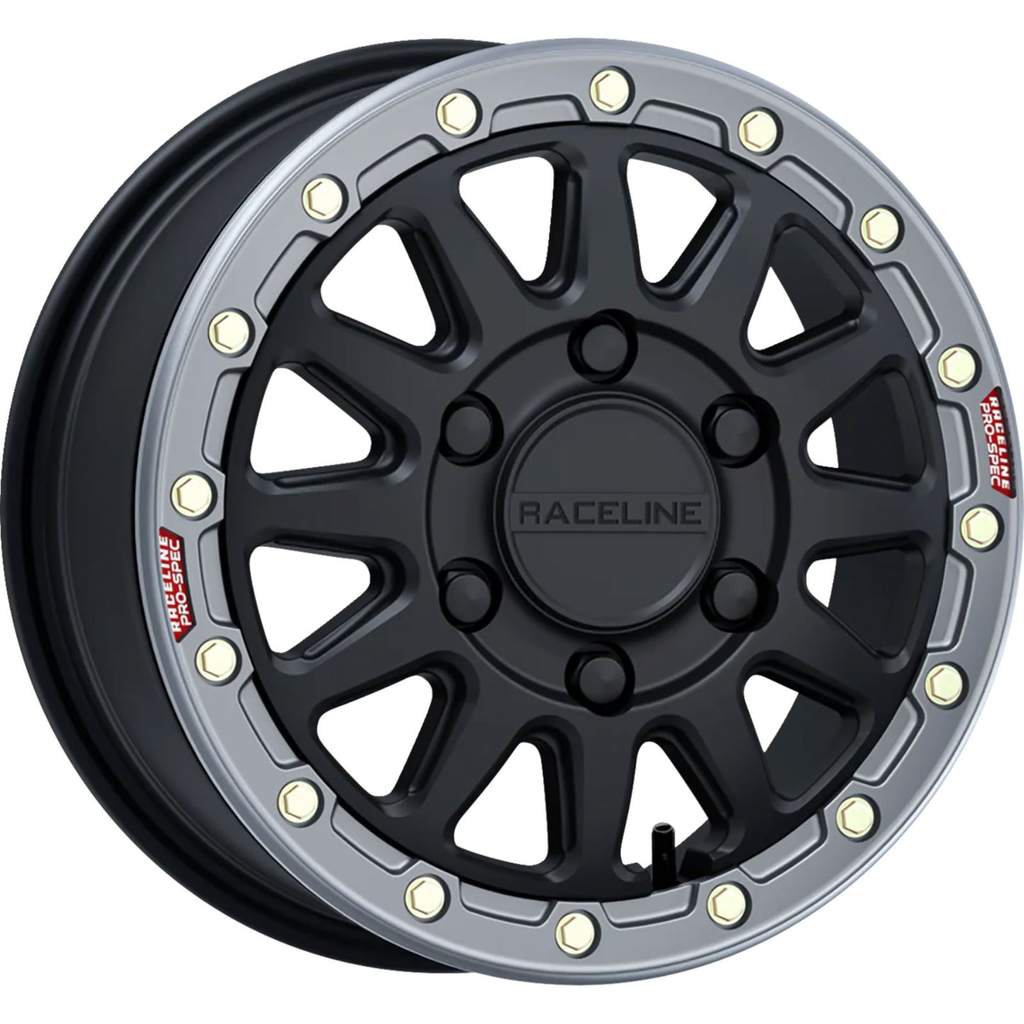 Raceline Wheel - Alpha - Front/Rear - Black/Metal Ring - 15x6.5 - 6/139.7 A14BG56560+74_1432931