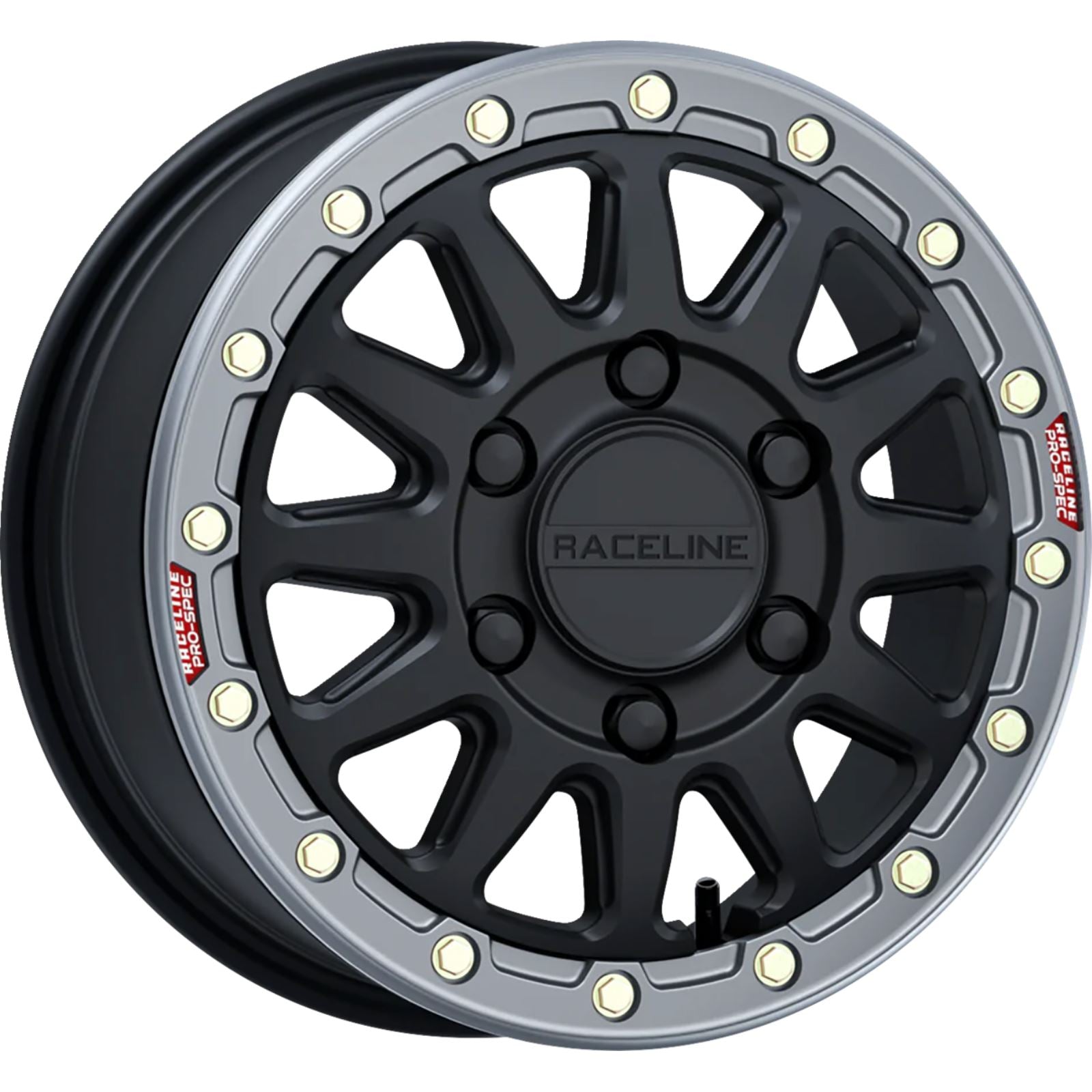 Raceline Wheel - Alpha - Front/Rear - Black/Metal Ring - 15x6.5 - 6/139.7 A14BG56560+74_1432931