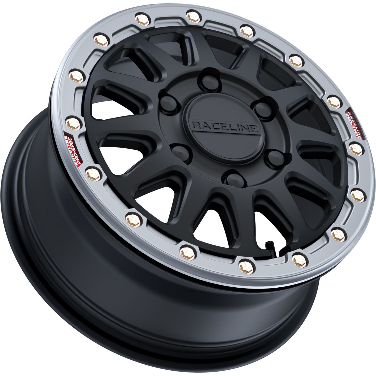 Raceline Wheel - Alpha - Front/Rear - Black/Metal Ring - 15x6.5 - 6/139.7 A14BG56560+74_1404158