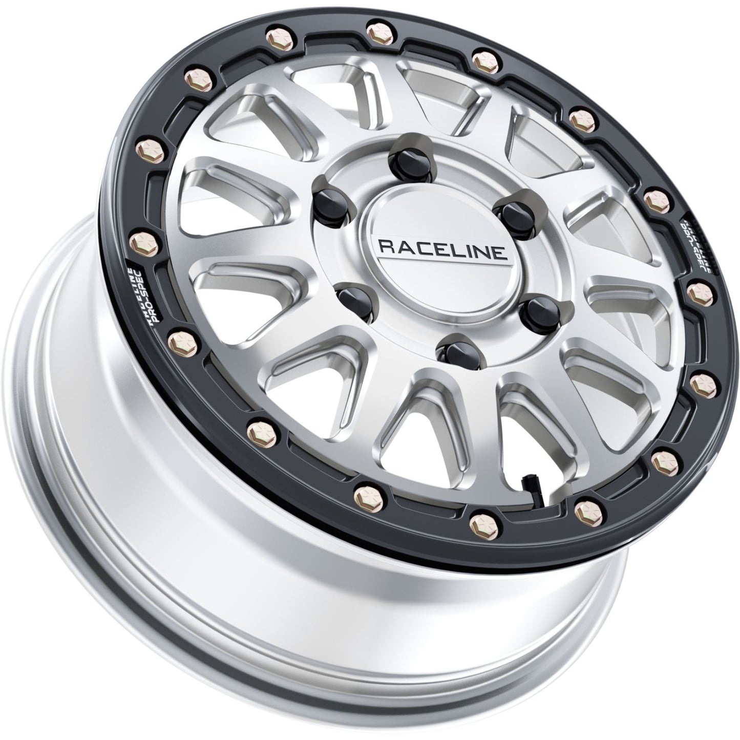 Raceline Wheel - Alpha - Front/Rear - Silver/Metal Ring - 15x6.5 - 6/139.7 A14SB-56560+74_1404160