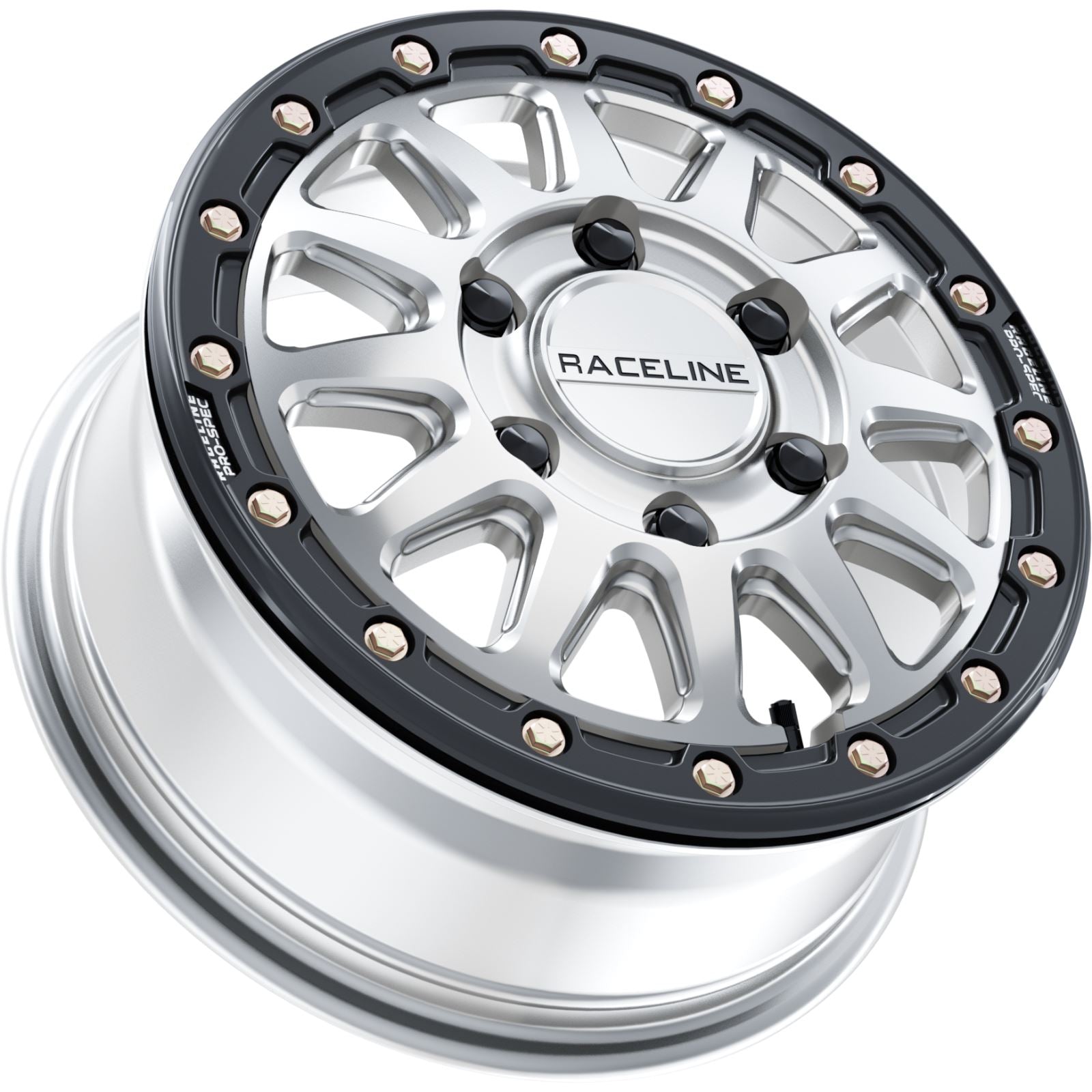 Raceline Wheel - Alpha - Front/Rear - Silver/Metal Ring - 15x6.5 - 6/139.7 A14SB-56560+74_1404160