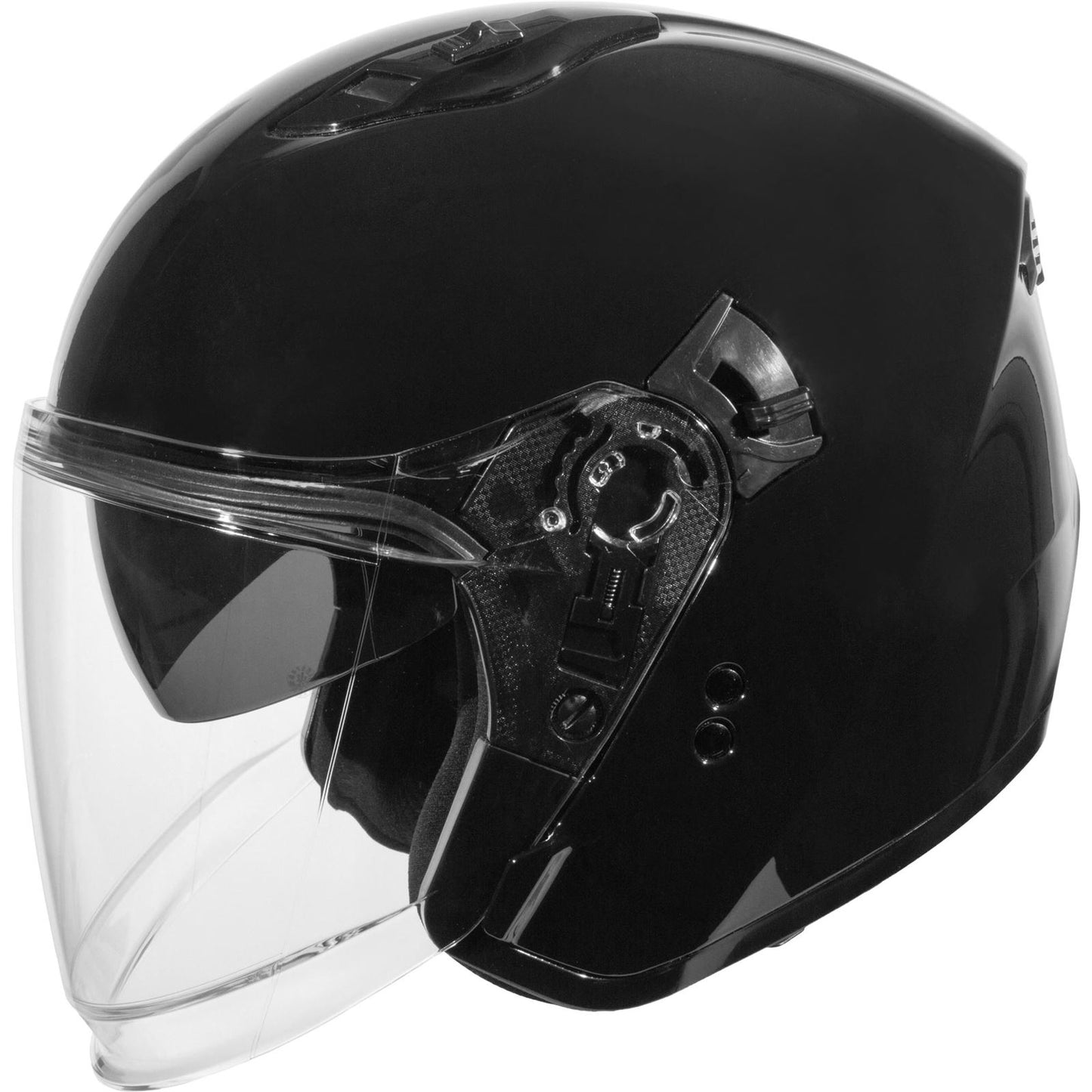 GMax OF-87 Open Face Helmet - with LED Light - Black_1509072