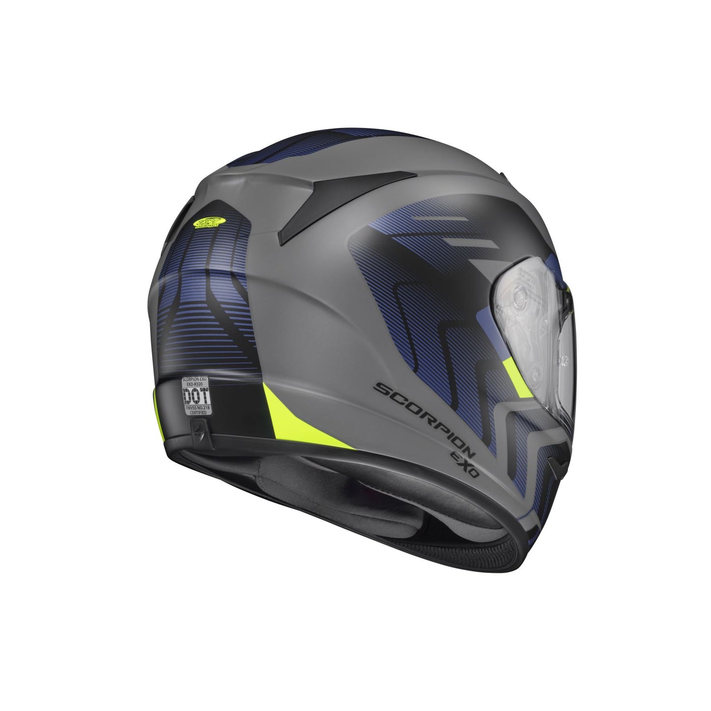 ScorpionEXO EXO-R320 Full-Face Helmet - Alchemy - Cement/Blue/Hi-Viz_1404344