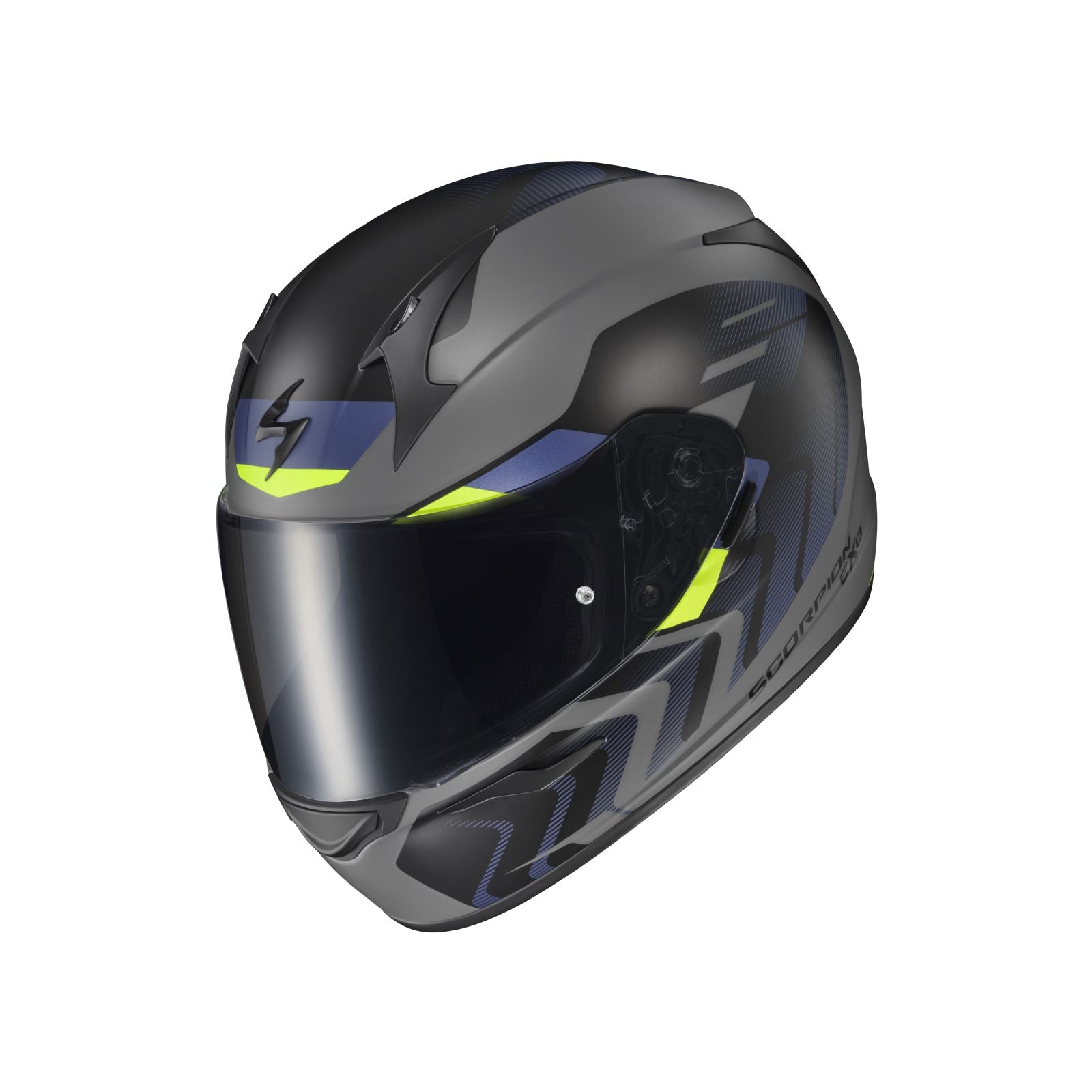 ScorpionEXO EXO-R320 Full-Face Helmet - Alchemy - Cement/Blue/Hi-Viz_1404345