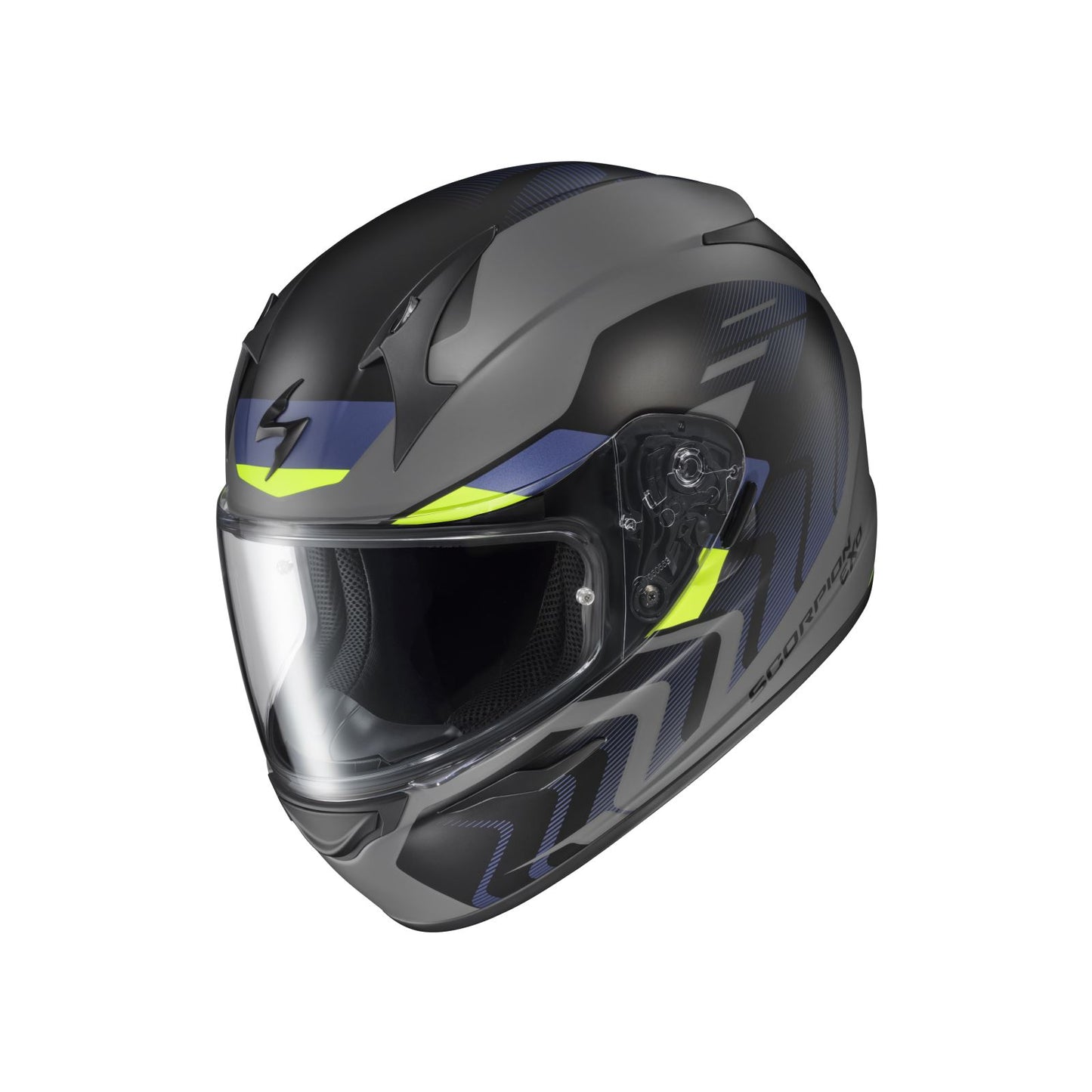 ScorpionEXO EXO-R320 Full-Face Helmet - Alchemy - Cement/Blue/Hi-Viz_1404346