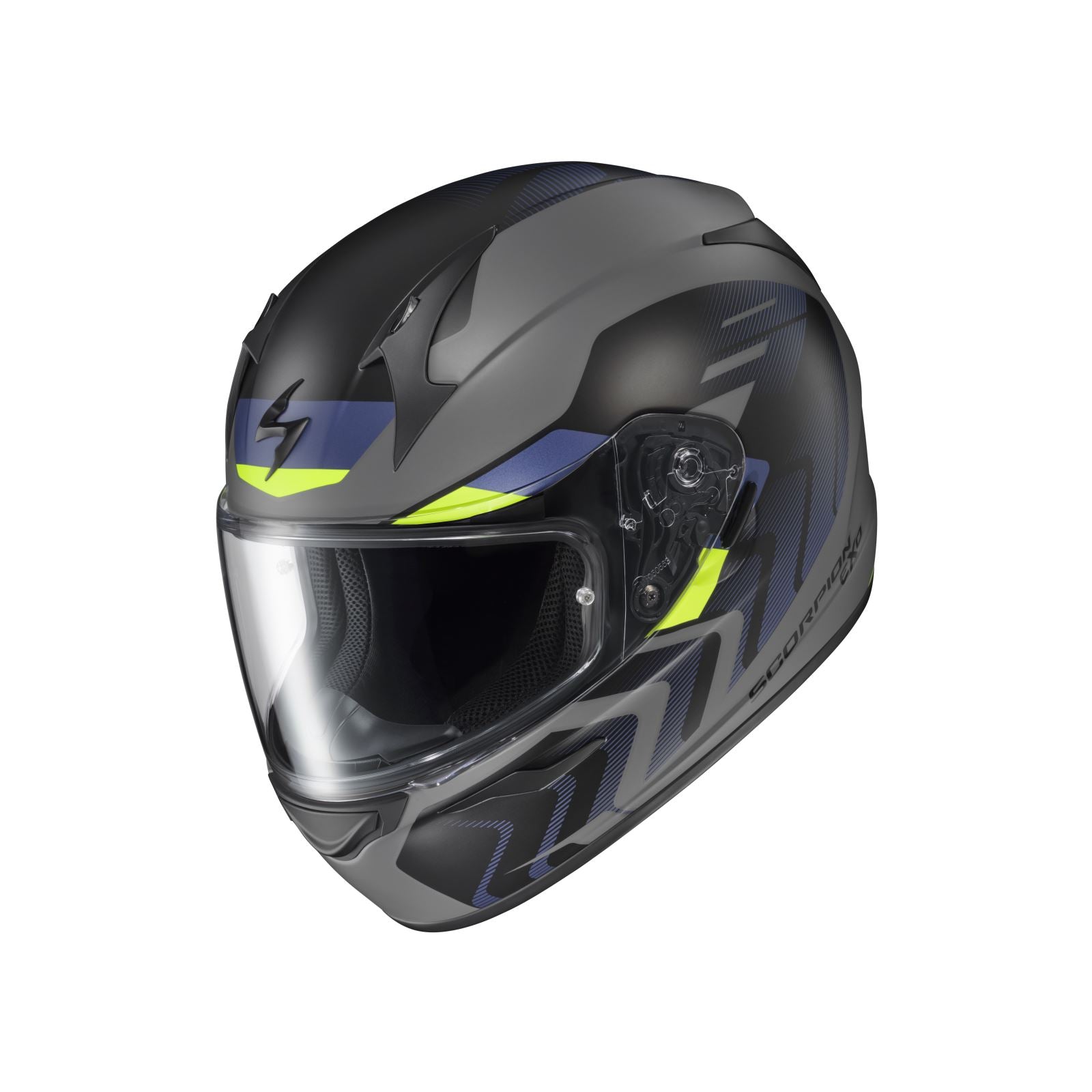 ScorpionEXO EXO-R320 Full-Face Helmet - Alchemy - Cement/Blue/Hi-Viz_1404346