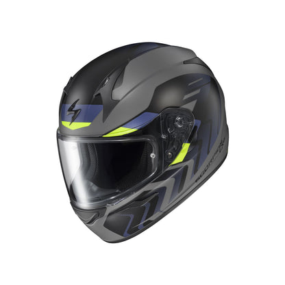 ScorpionEXO EXO-R320 Full-Face Helmet - Alchemy - Cement/Blue/Hi-Viz_1404346