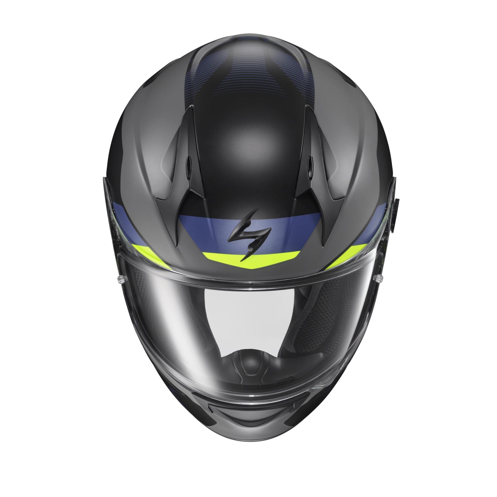 ScorpionEXO EXO-R320 Full-Face Helmet - Alchemy - Cement/Blue/Hi-Viz_1404348