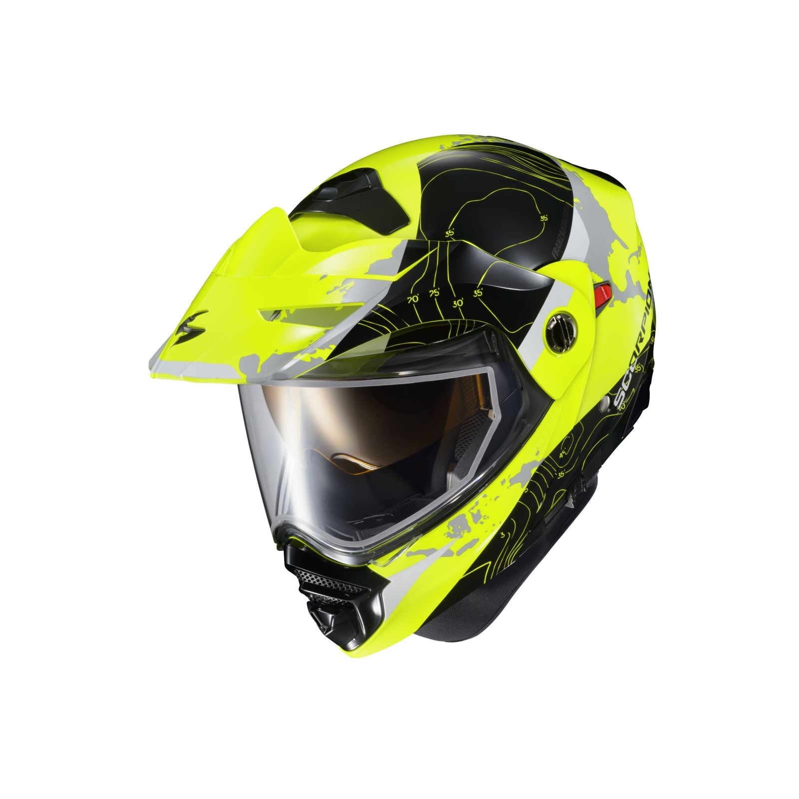 ScorpionEXO EXO-AT960 Cold Weather Helmet Hi-Viz 2XL (Dual) OPEN BOX [MPN: 96-1057-SD]_1894107
