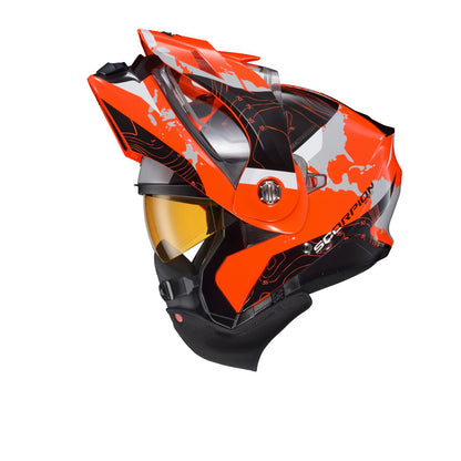 ScorpionEXO EXO-AT960 Cold Weather Helmet - Orange - Large (Dual) OPEN BOX [MPN: 96-1035-SD]_1893956