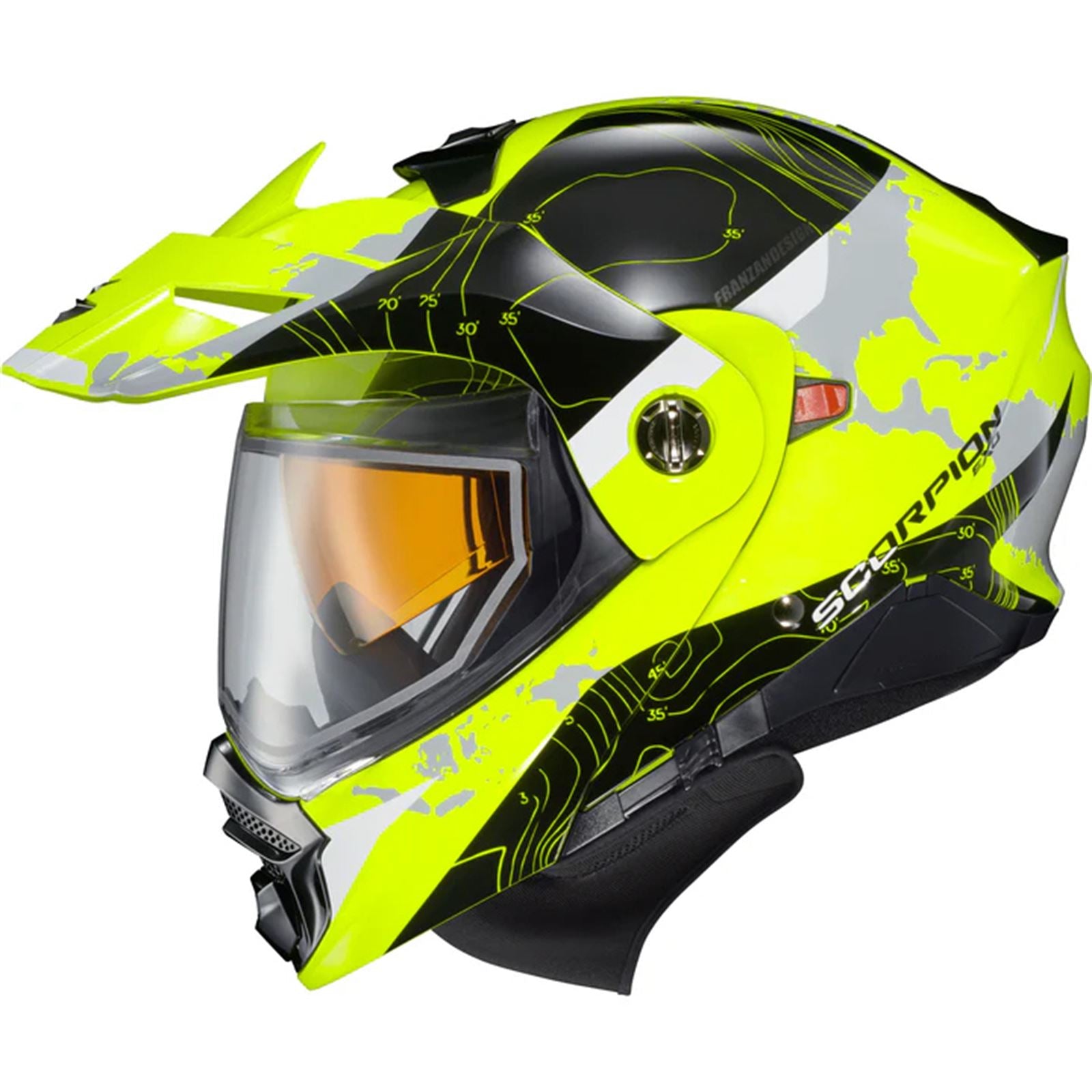 ScorpionEXO EXO-AT960 Cold Weather Helmet Hi-Vis - Small OPEN BOX [MPN: 96-1053-EC]_1995446