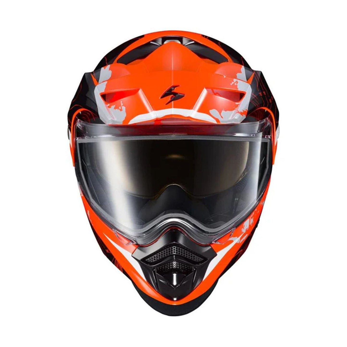 ScorpionEXO EXO-AT960 Cold Weather Helmet Topographic - Orange - 2XL (Electric) 96-1037-EC_1651394