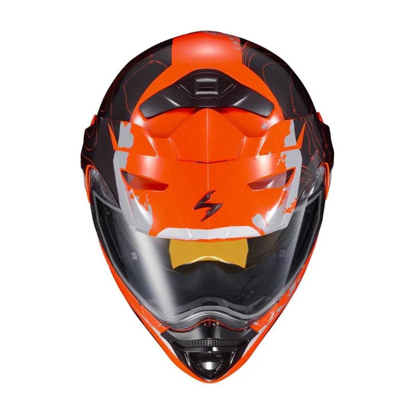 ScorpionEXO EXO-AT960 Cold Weather Helmet Topographic - Orange - 2XL (Electric) 96-1037-EC_1651395