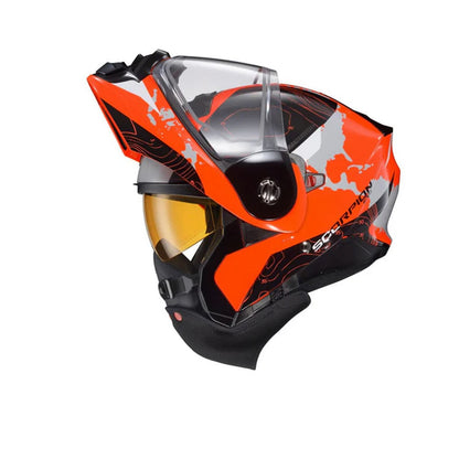 ScorpionEXO EXO-AT960 Cold Weather Helmet Topographic - Orange - 2XL (Electric) 96-1037-EC_1651396
