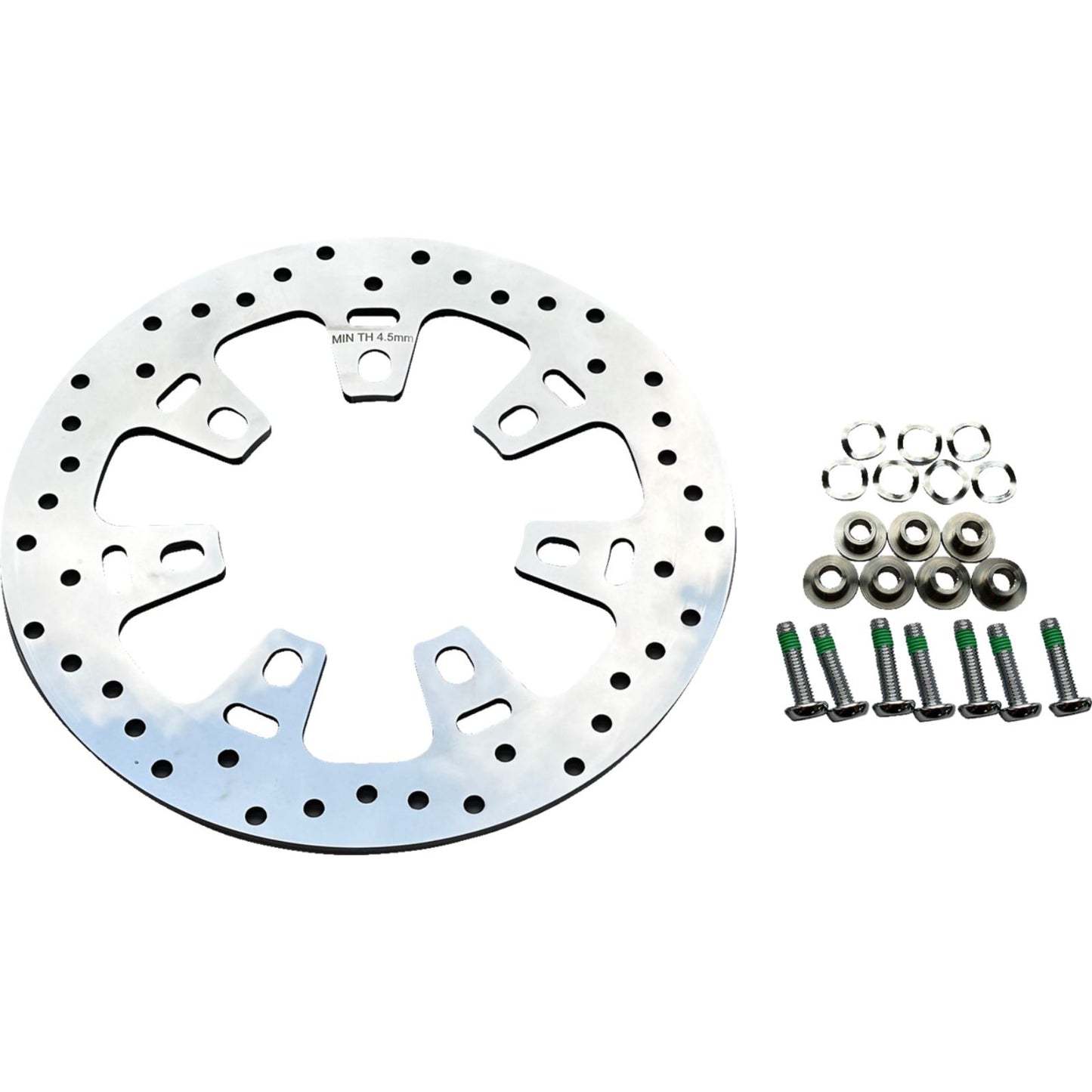 Drag Specialties Rotor - 11-4/5" - Front - Polished for Harley-Davidson 1710-4521_1399420