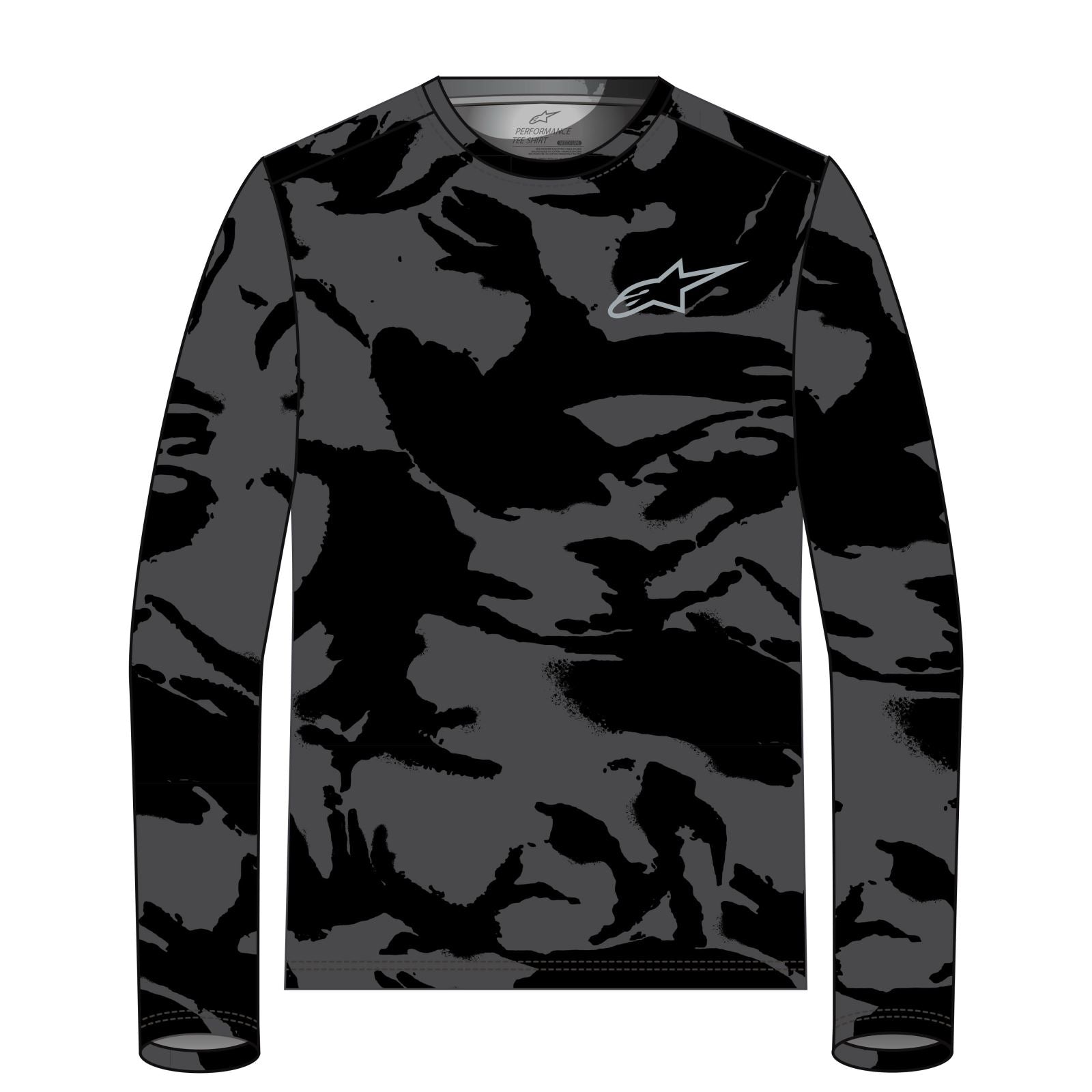 Alpinestars Performance Long-Sleeve T-Shirt - Black/Camo_1408888