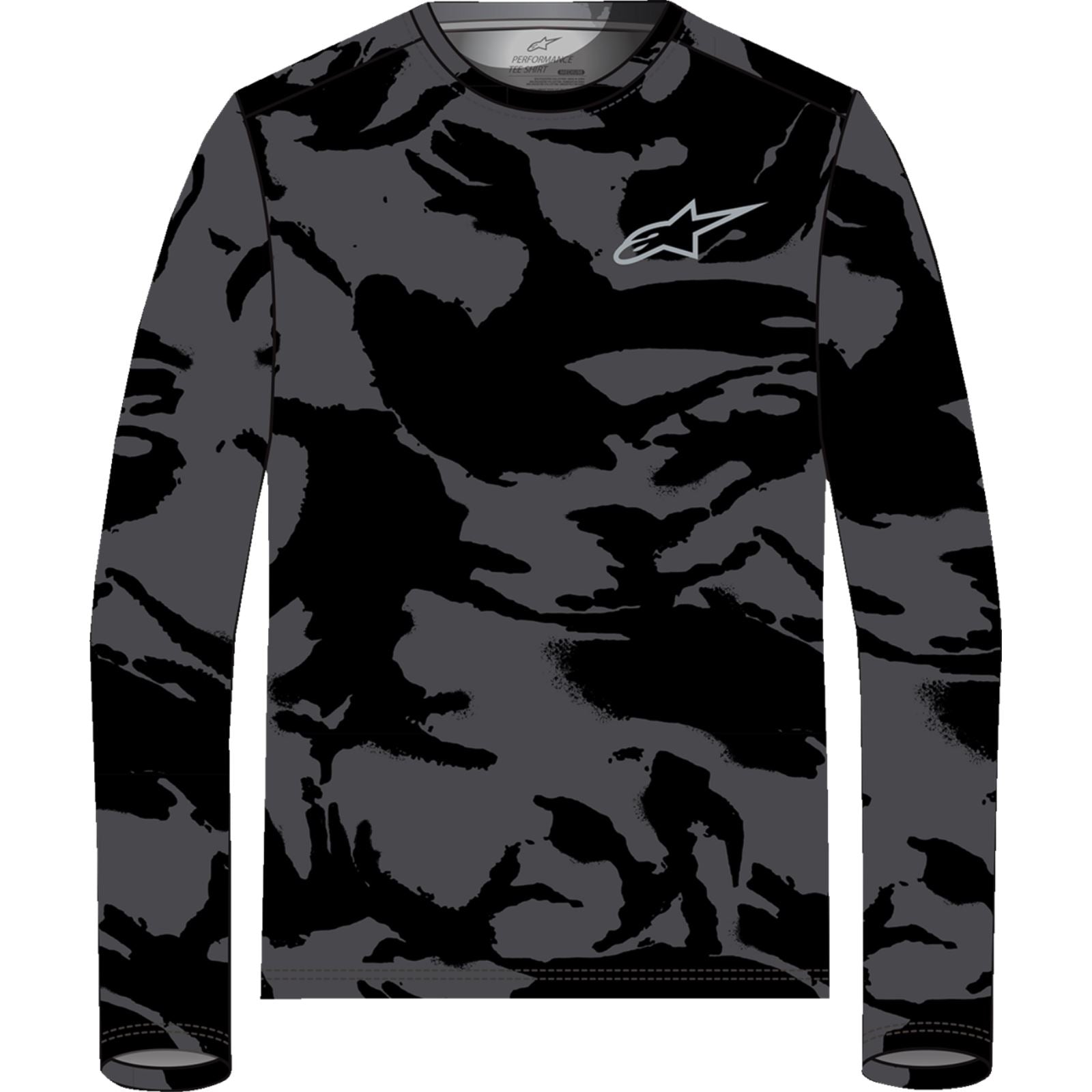 Alpinestars Performance Long-Sleeve T-Shirt - Black/Camo_1399511