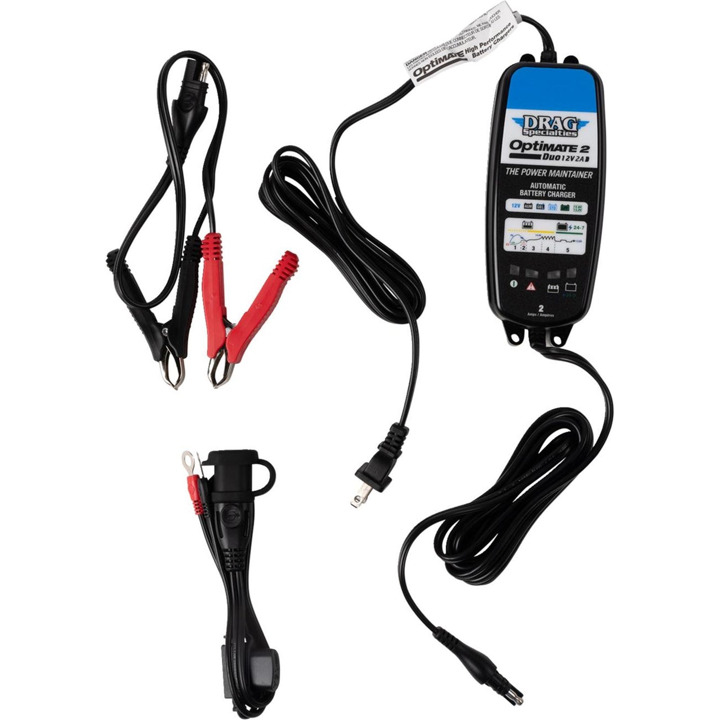 Drag Specialties Battery Charger - Optimate 2 Duo 3807-0705_1521457