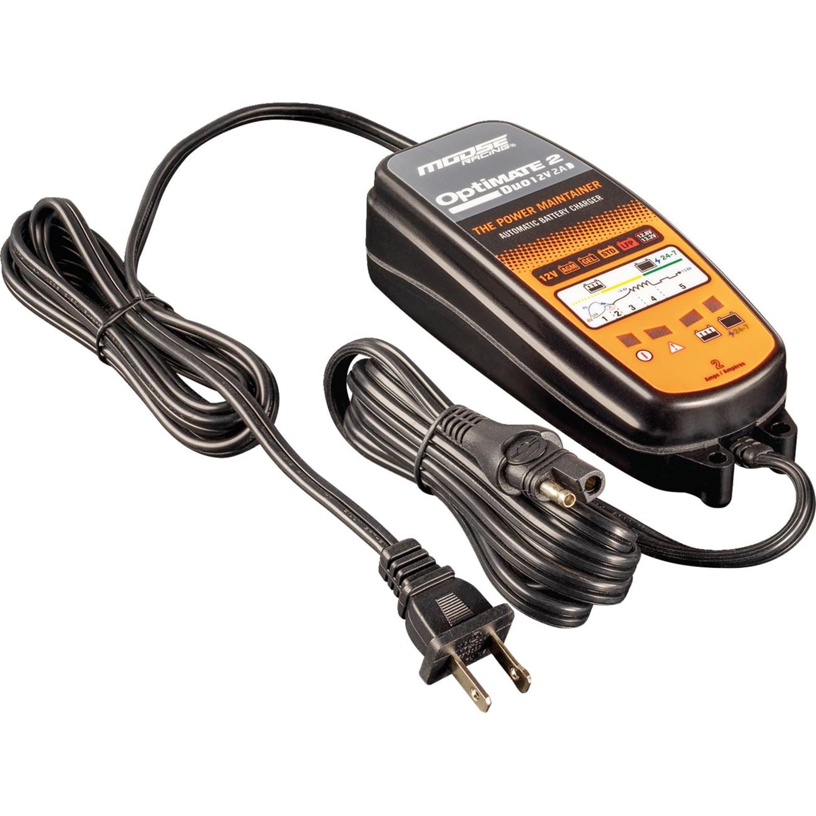 Moose Offroad Battery - 12V Charger/Maintainer - Optimate 2 Duo TM-555_1488463