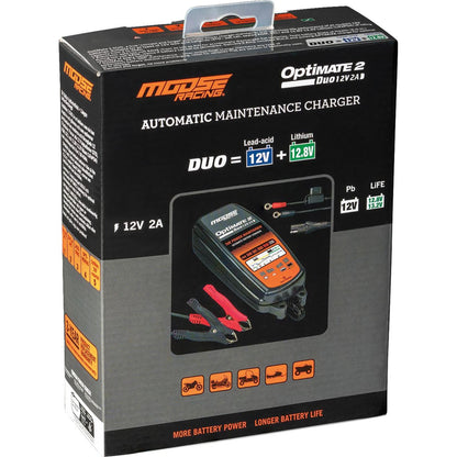 Moose Offroad Battery - 12V Charger/Maintainer - Optimate 2 Duo TM-555_1488464