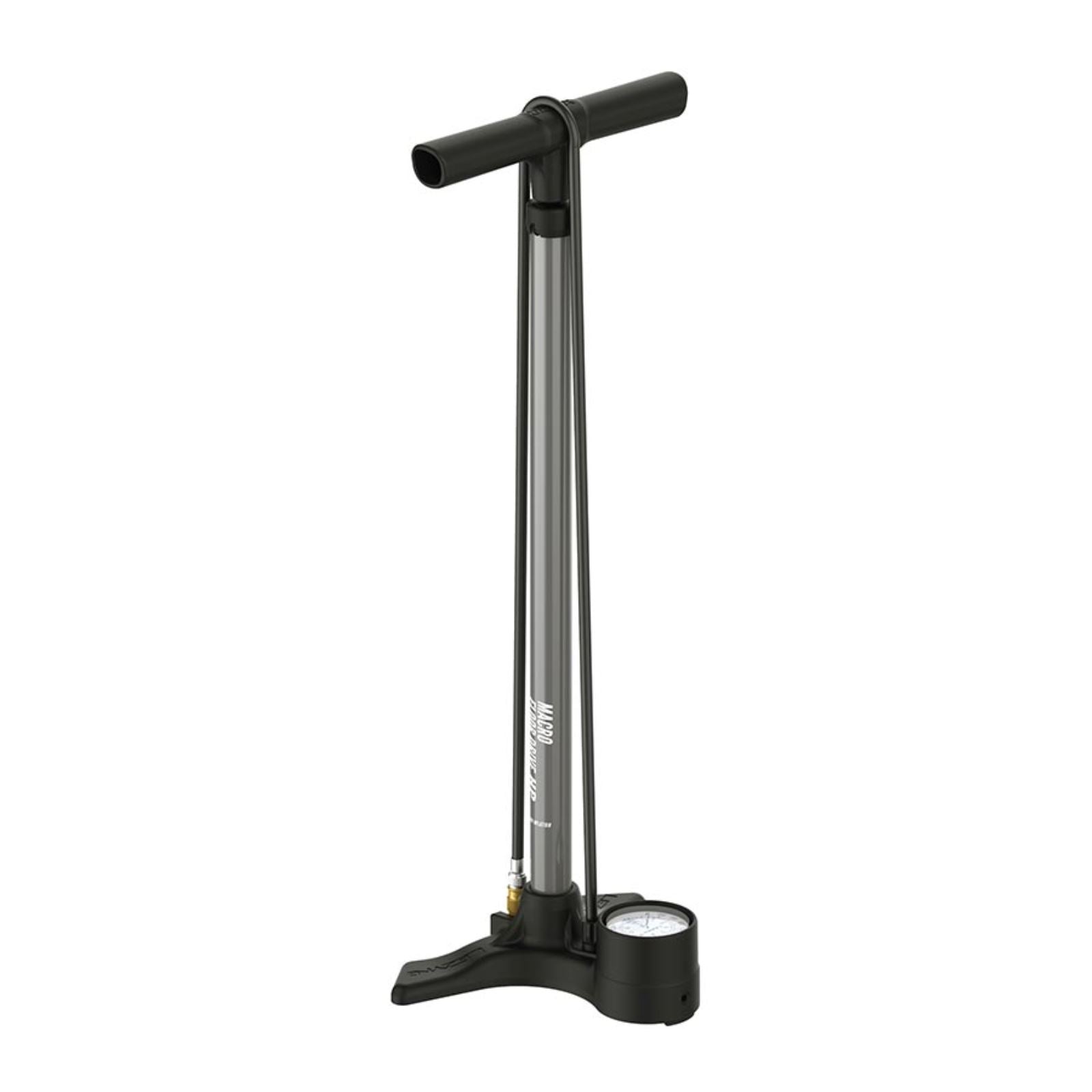 Lezyne Macro Floor Drive ABS Floor Pump - ABS Chuck - 220psi - Flat Grey [MPN: 1-FP-MAFL-V131]_1399578