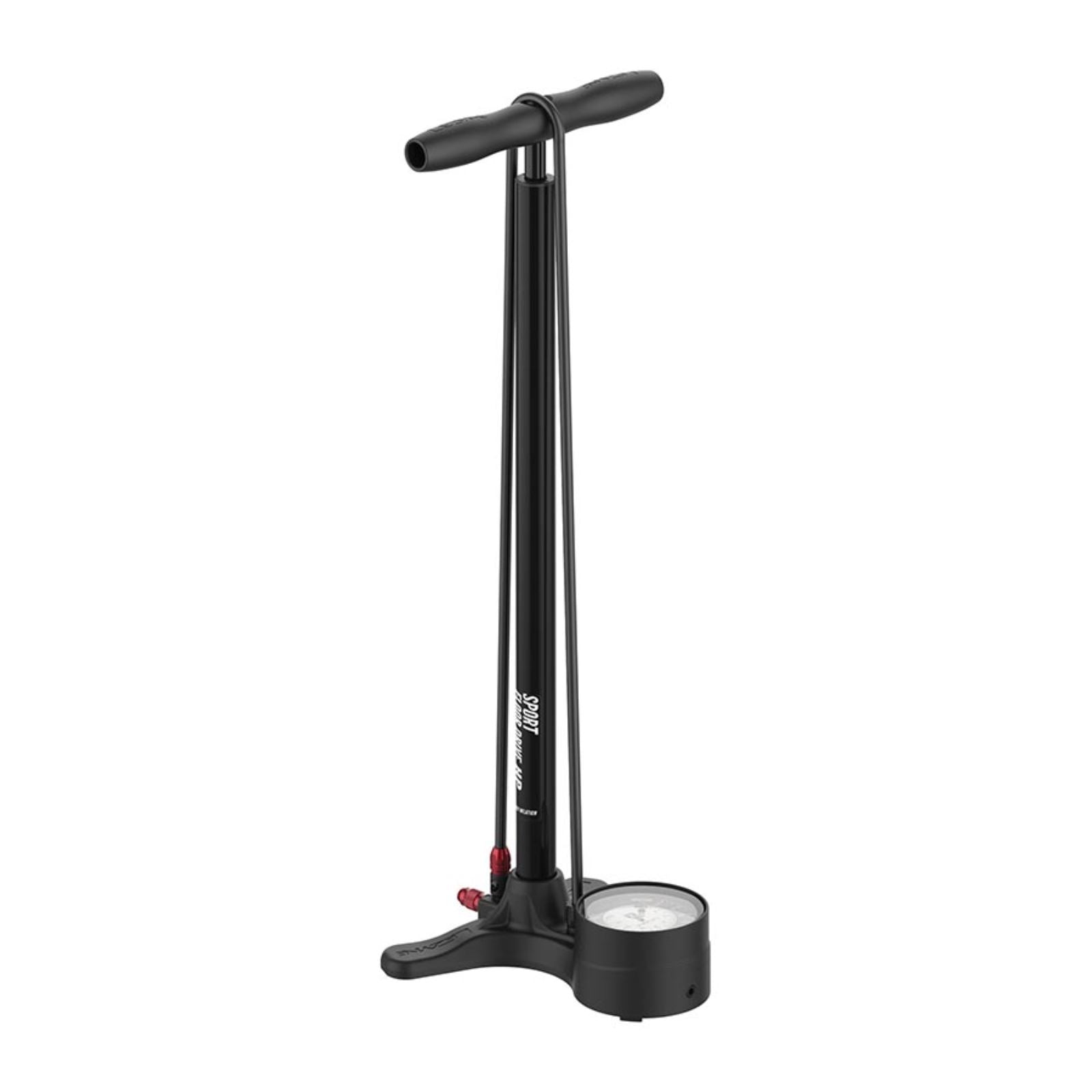 Lezyne Sport Floor Drive Floor Pump - 3.5" Gauge, ABS Pro Head, 220psi [MPN: 1-FP-SPFLDR-V547]_1399588