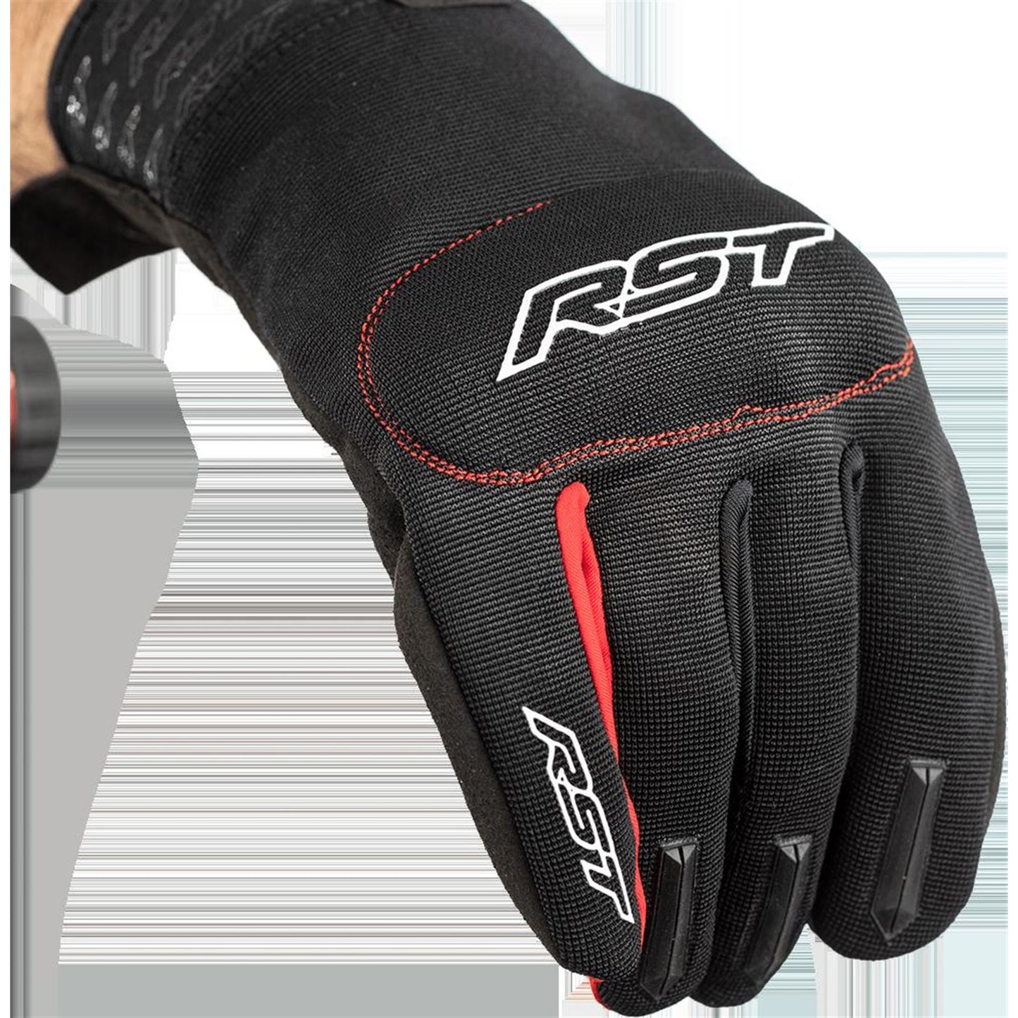 RST Moto Rider CE Gloves - Black/Red_1424954