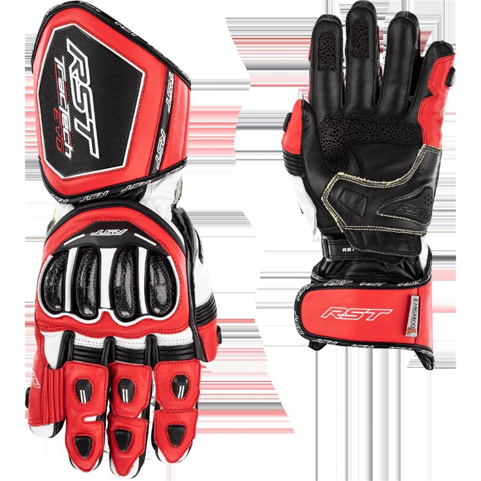 RST Moto RST Tractech Evo 4 CE Gloves - Red/White/Black_1425462