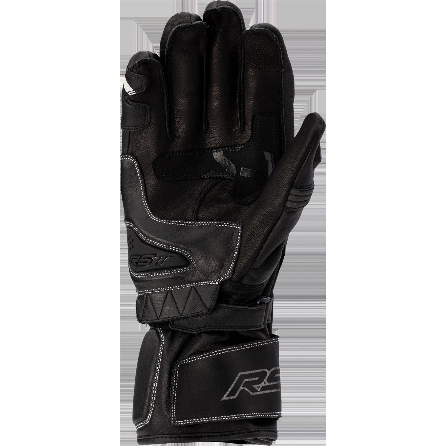 RST Moto Ladies S1 CE Gloves - Leather - Black/White_1426334