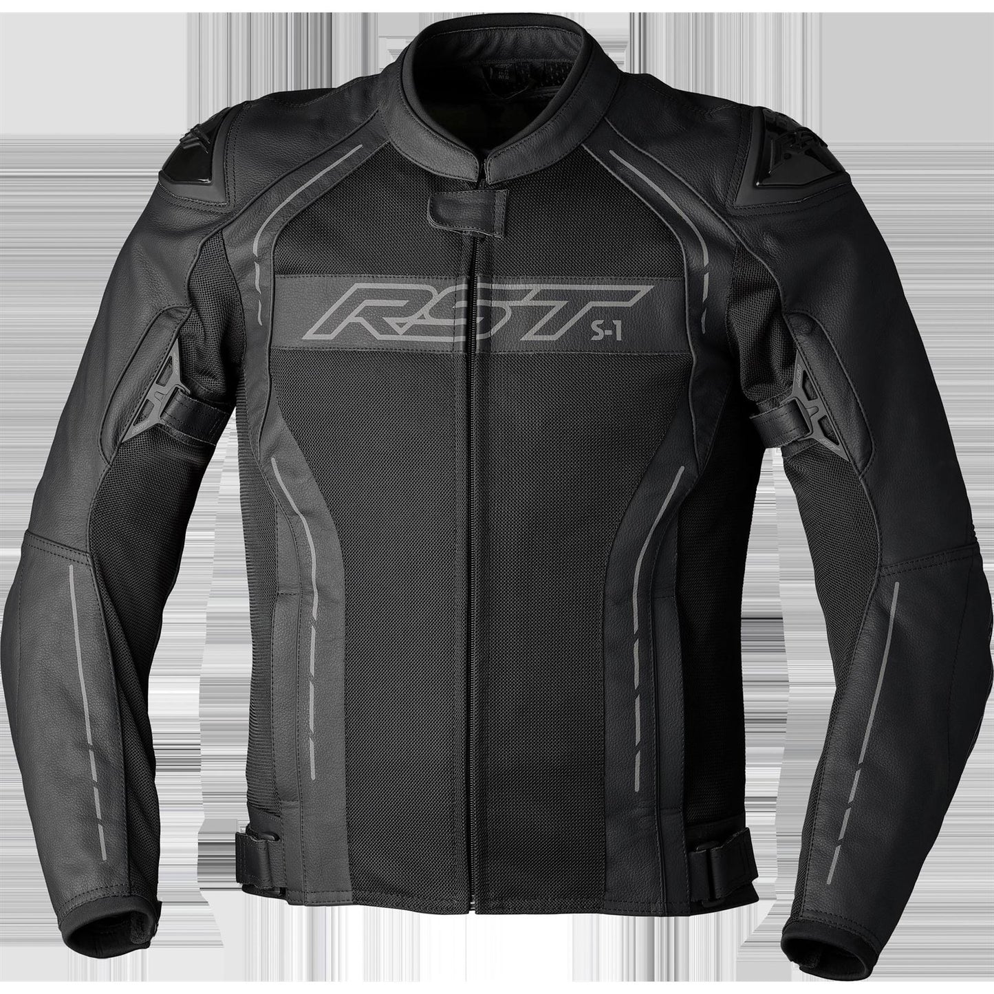 RST Moto Men's S1 Mesh CE Jacket - Leather - Black/Black_1426931