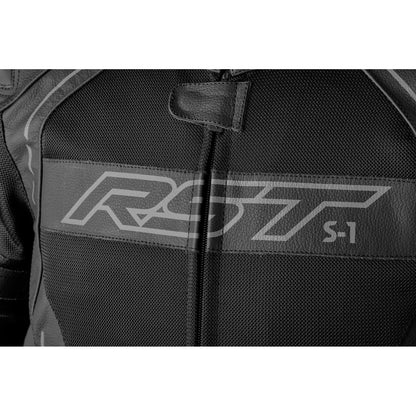 RST Moto Men's S1 Mesh CE Jacket - Leather - Black/Black_1426909