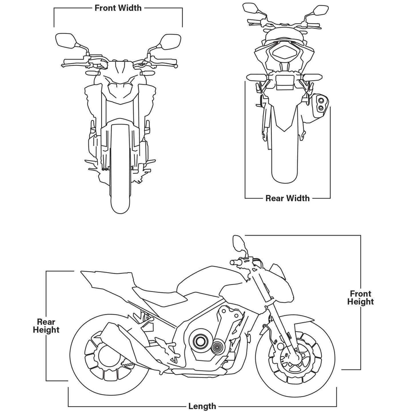 Fire Power Touring Cover - Medium + Battery Charger 6V/12V 1.1A [MPN: 90Z06D-030-0013-07-02]_1893268