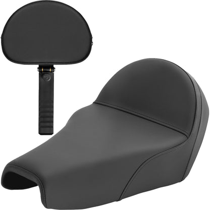 Saddlemen Solo Seat - Plain w/ Backrest - XL '04-'22 807-11B-0040_1400339