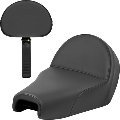 Saddlemen Solo Seat - Plain w/ Backrest - XL '04-'22 807-03B-0040_1400346