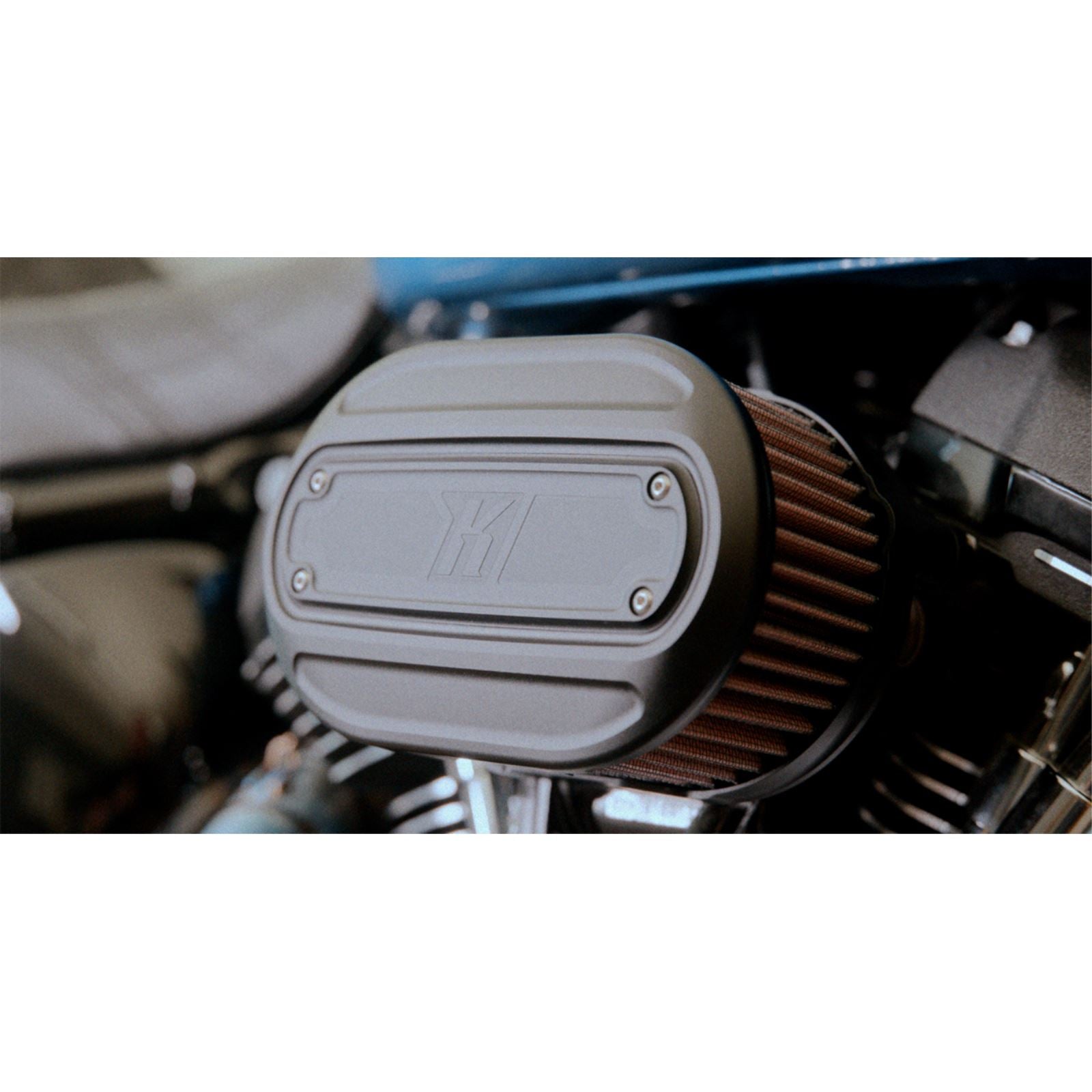 Kodlin USA Oval Air Cleaner Kit - Black - M8 [MPN: K29244]_1400332